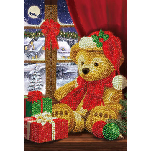 Crystal Art - CA Notebook - Festive Teddy - Limolin 