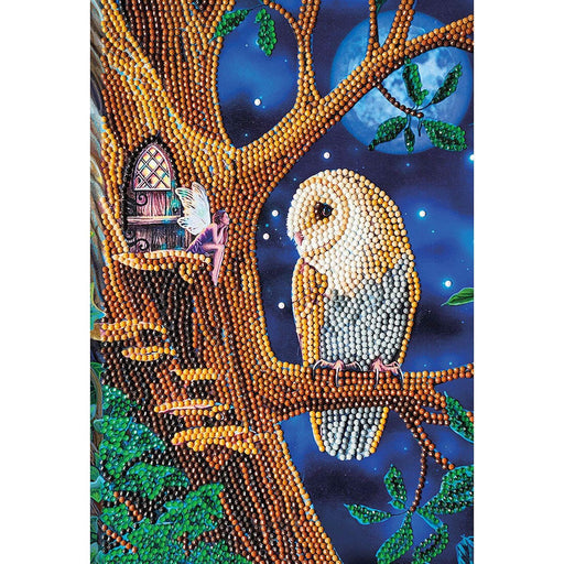 Crystal Art - CA Notebook - Owl and Fairy Tree - Limolin 