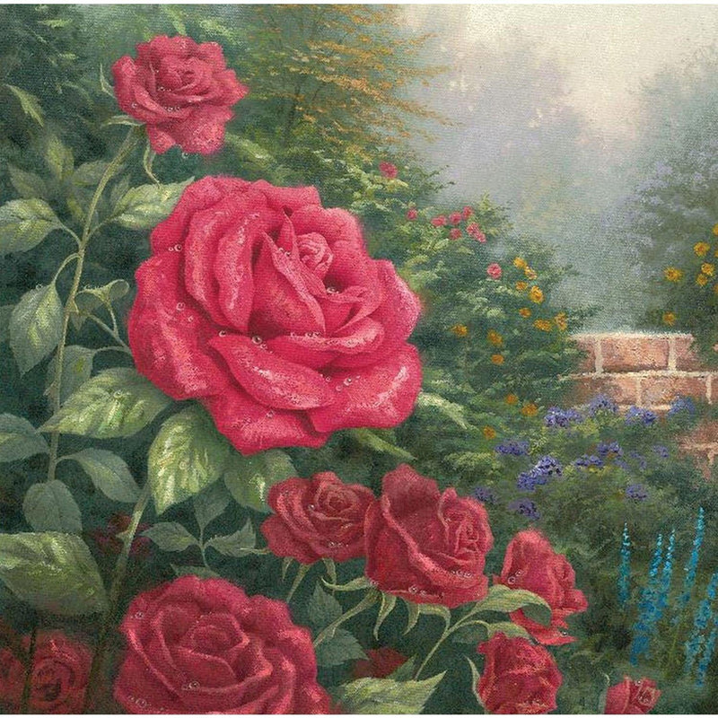 Crystal Art - CA PBN (Medium) - A Perfect Red Rose (Kinkade) - Limolin 