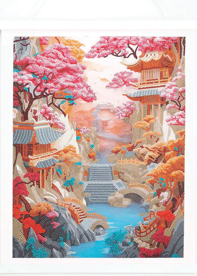 Crystal Art - CA Scroll Kit: Cherry Blossom Bliss - Limolin 