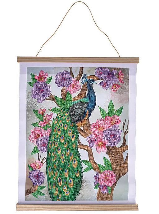 Crystal Art - CA Scroll Kit: Peacock Peony - Limolin 