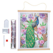 Crystal Art - CA Scroll Kit: Peacock Peony - Limolin 