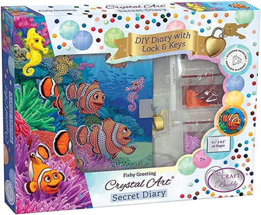 Crystal Art - CA Secret Diary - Fishy Greeting - Limolin 