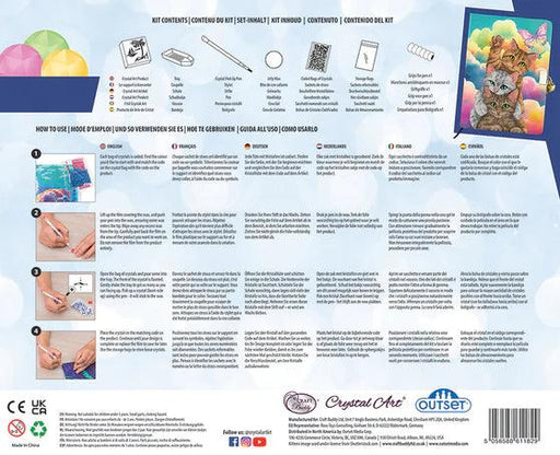 Crystal Art - CA Secret Diary Kit: Kitten Clouds - Limolin 