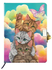 Crystal Art - CA Secret Diary Kit: Kitten Clouds - Limolin 