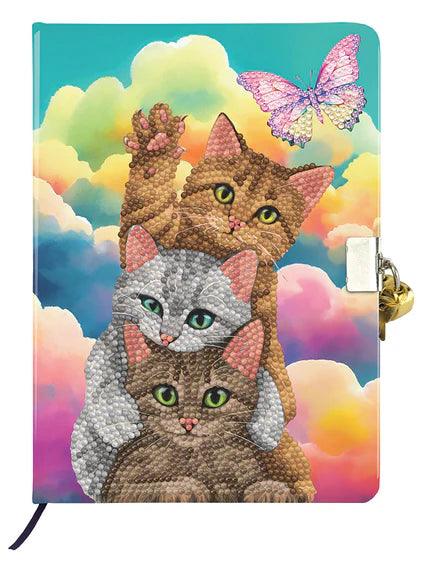 Crystal Art - CA Secret Diary Kit: Kitten Clouds - Limolin 