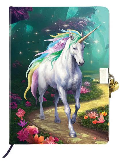Crystal Art - CA Secret Diary Kit: Unicorn Stroll - Limolin 