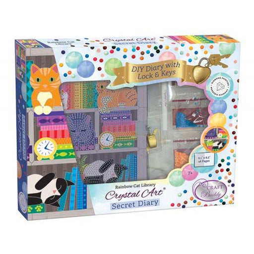 Crystal Art - CA Secret Diary - Rainbow Cat Library - Limolin 
