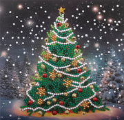 Crystal Art - Card Kit: Festive Fir - Limolin 