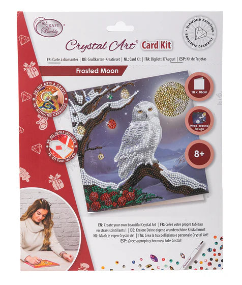 Crystal Art - Card Kit: Frosted Moon - Limolin 