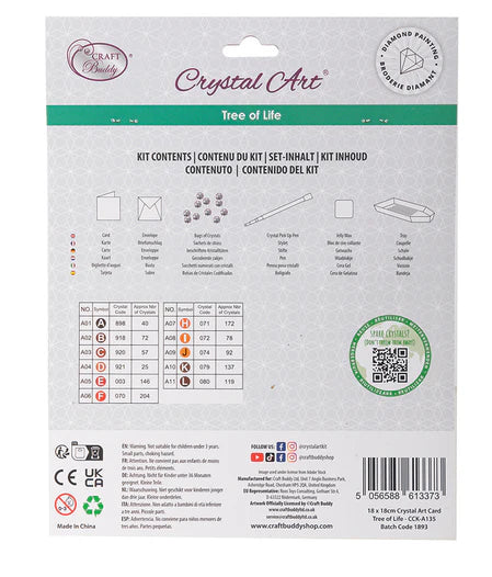 Crystal Art - Card Kit: Tree of Life - Limolin 