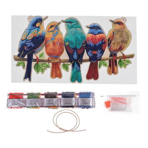 Crystal Art - Deco Kit: Hanging Song Birds - Limolin 