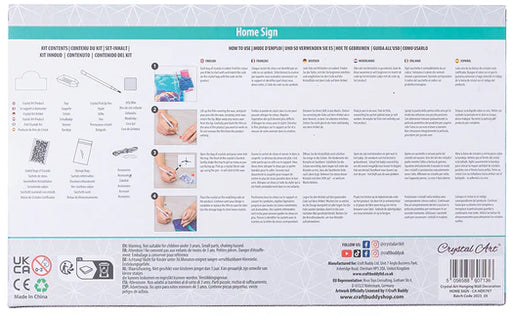 Crystal Art - Deco Kit: Home Sign - Limolin 