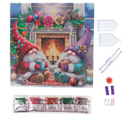Crystal Art - Mounted Kit (Med): Fireside Cheer - Limolin 