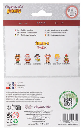 Crystal Art - Ornament: Santa - Limolin 