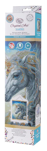 Crystal Art - Scroll Kit: Cosmic Unicorn - Limolin 