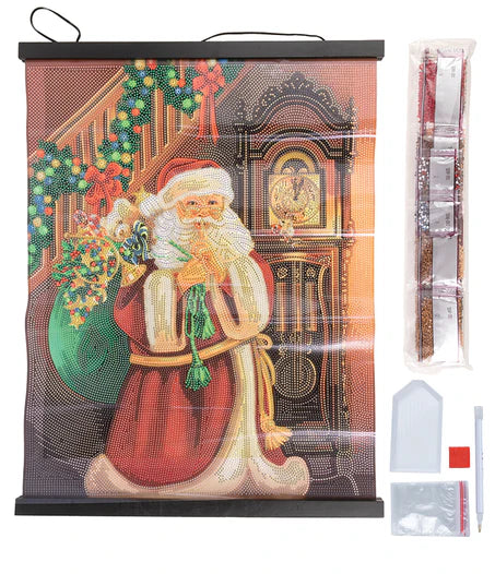 Crystal Art - Scroll Kit: Santa's Secret - Limolin 