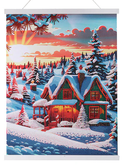 Crystal Art - Scroll Kit: Winter Sunset - Limolin 