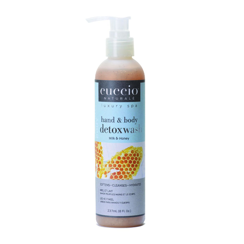 Cuccio - Detoxwash Hand & Body Milk & Honey 8Oz (With Pump) - Limolin 