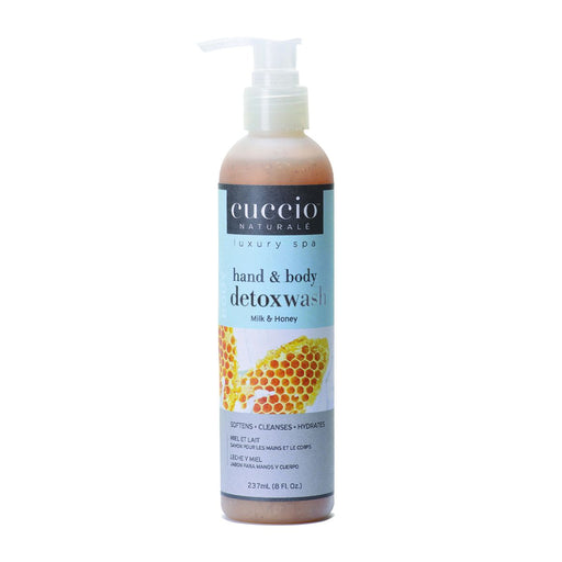 Cuccio - Detoxwash Hand & Body Milk & Honey 8Oz (With Pump) - Limolin 