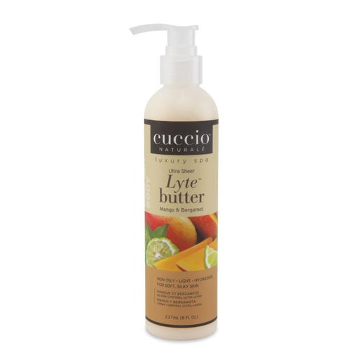 Cuccio - Lytes Ultra-Sheer Body Butter Mango & Bergamot (8Oz) - Limolin 
