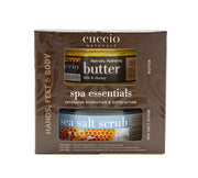 Cuccio - Spa Butter Essentials Kit Milk & Honey 19.5oz butter & 19.5oz scrub - Limolin 