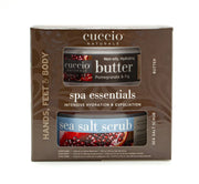 Cuccio - Spa Butter Essentials Kit Pomegranat & Fig 19.5oz butter & 19.5oz scrub - Limolin 