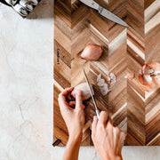 Cuisinart - Acacia Herringbone Cutting Board (12"X7") - Limolin 