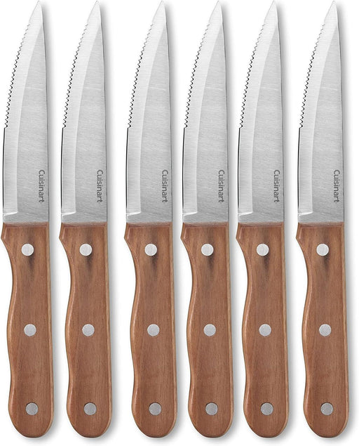 Cuisinart - Triple Rivet Walnut Steak Knife Set (6pc) - Limolin 