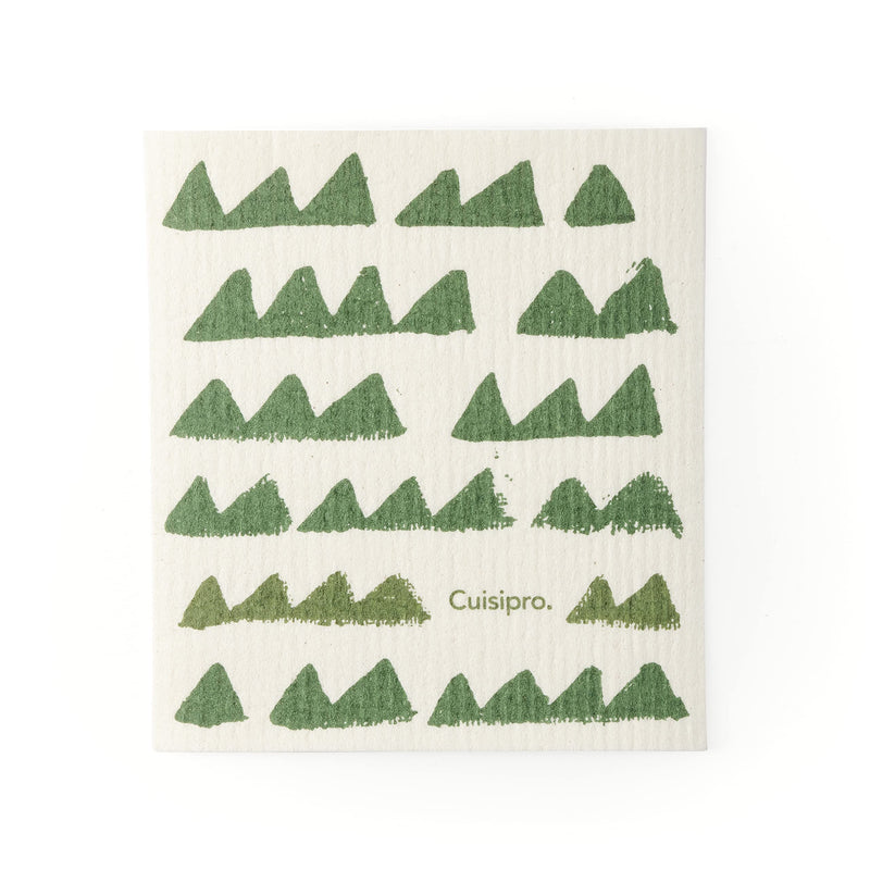 Cuisipro - All Purpose Eco-Cloth, SM 20x17cm Grn Triangle/Watermelon 2pk - Limolin 