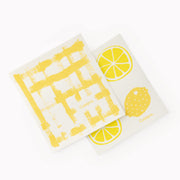 Cuisipro - All Purpose Eco-Cloth, SM 20x17cm Yellow Stripe/Lemon 2pk - Limolin 