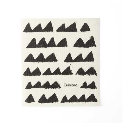 Cuisipro - All Purpose Eco-Cloth, SM 20x17x0.2cm/7.87x6.7" BLk Triangle - Limolin 