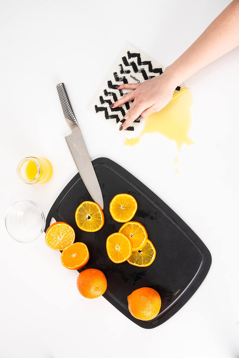 Cuisipro - All Purpose Eco-Cloth, SM 20x17x0.2cm/7.87x6.7" Black Circle - Limolin 