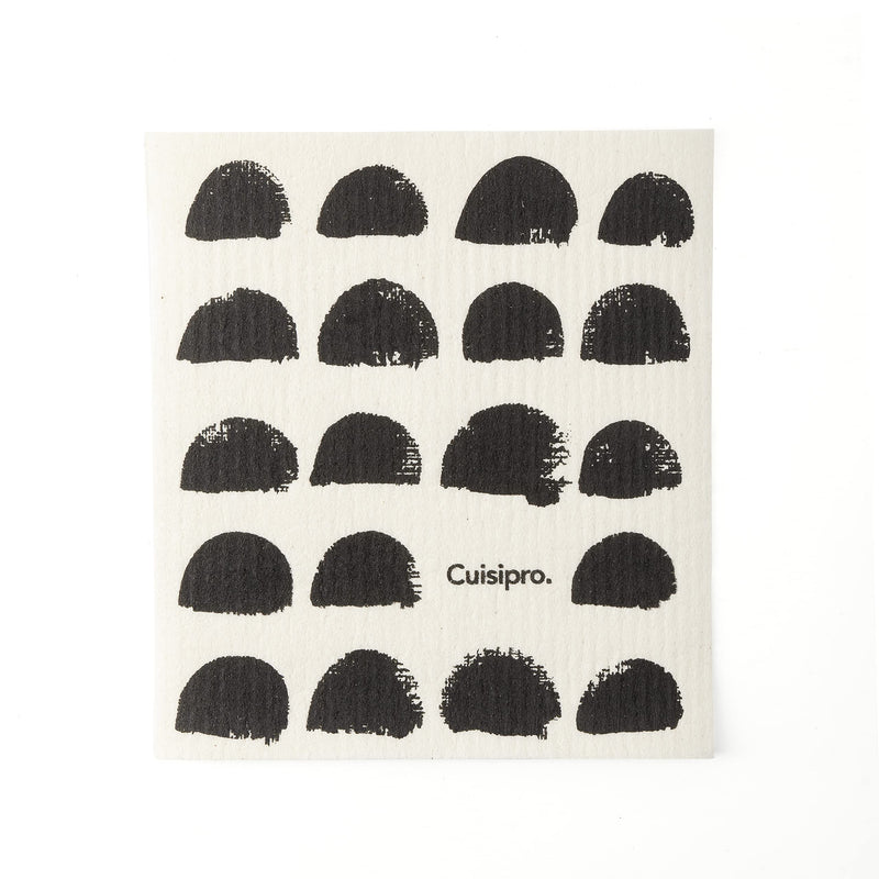 Cuisipro - All Purpose Eco-Cloth, SM 20x17x0.2cm/7.87x6.7" Black Dots - Limolin 