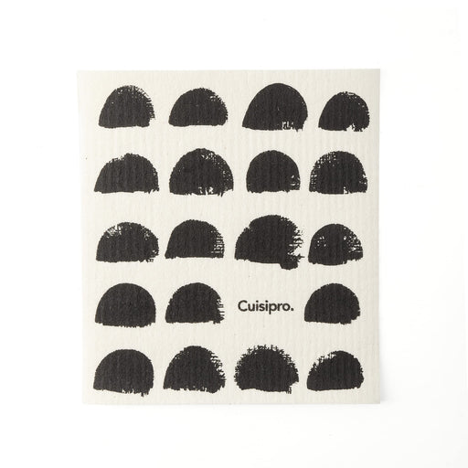 Cuisipro - All Purpose Eco-Cloth, SM 20x17x0.2cm/7.87x6.7" Black Dots - Limolin 