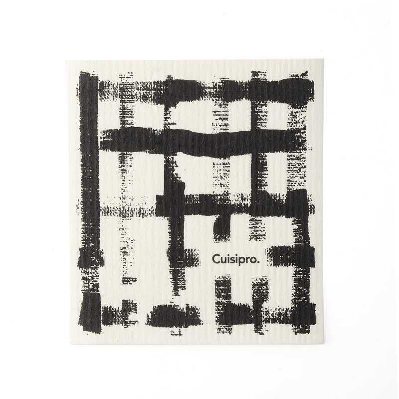 Cuisipro - All Purpose Eco-Cloth, SM 20x17x0.2cm/7.87x6.7" Black Stripe - Limolin 