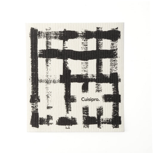 Cuisipro - All Purpose Eco-Cloth, SM 20x17x0.2cm/7.87x6.7" Black Stripe - Limolin 