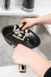 Cuisipro - All Purpose Eco-Cloth, SM 20x17x0.2cm/7.87x6.7" Black ZigZag - Limolin 