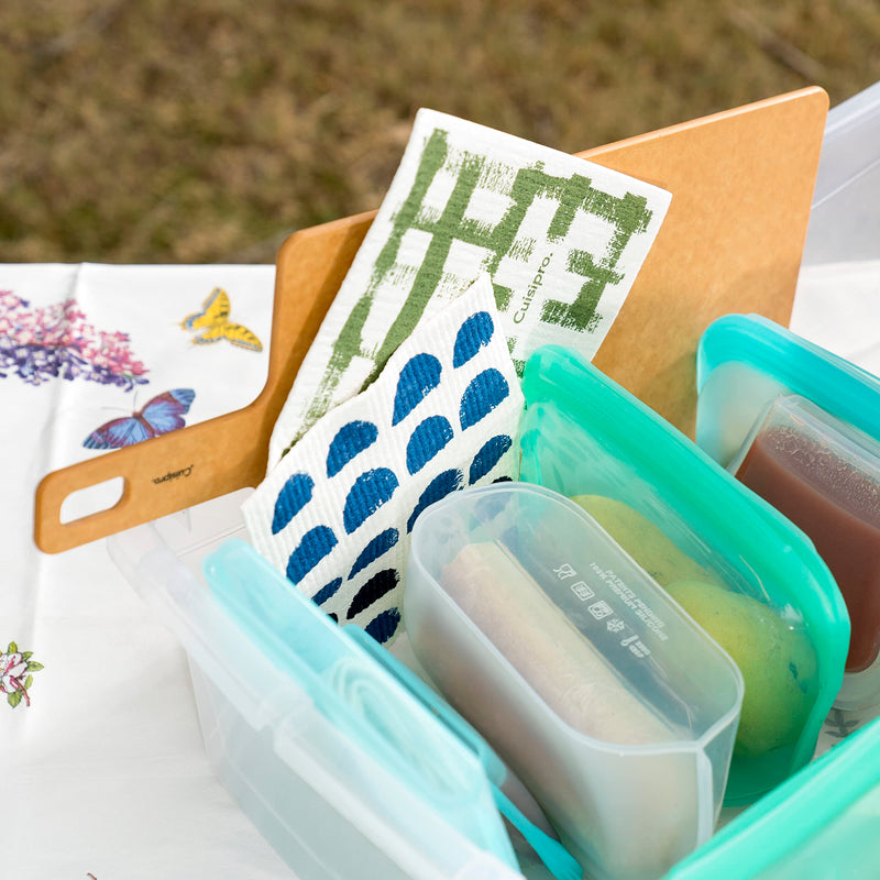 Cuisipro - All Purpose Eco-Cloth, SM 20x17x0.2cm/7.87x6.7" Blue Dots - Limolin 