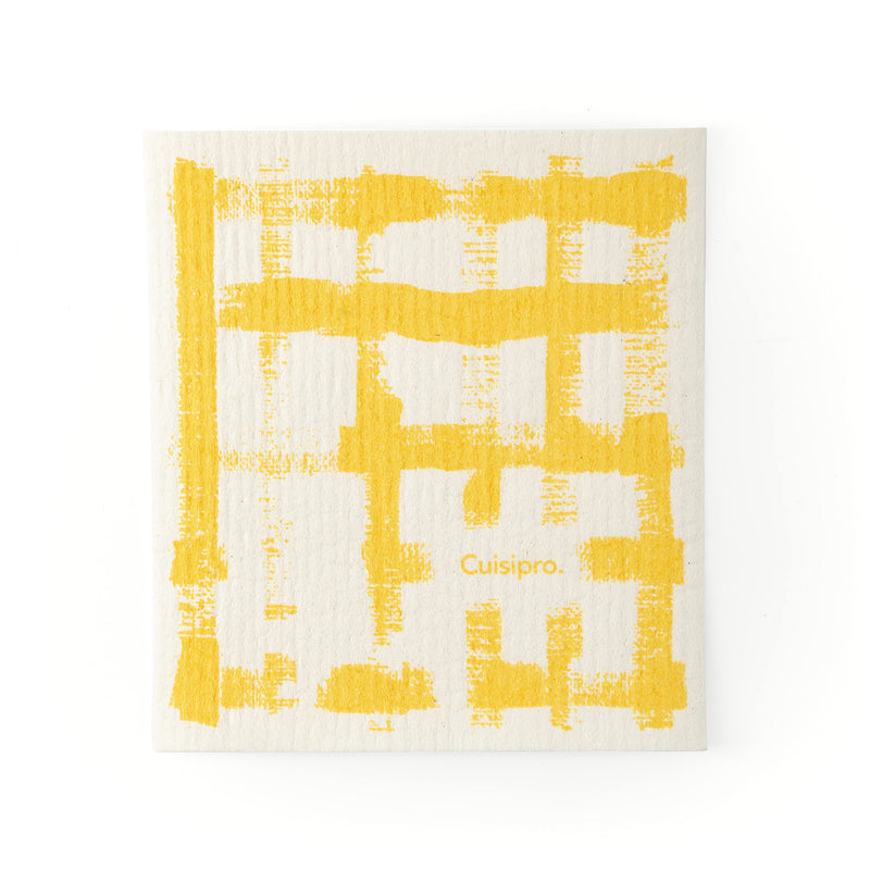 Cuisipro - All Purpose Eco-Cloth, SM 20x17x0.2cm/7.87x6.7" Yellow Stripe - Limolin 