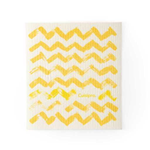 Cuisipro - All Purpose Eco-Cloth, SM 20x17x0.2cm/7.87x6.7" Yellow ZigZag - Limolin 
