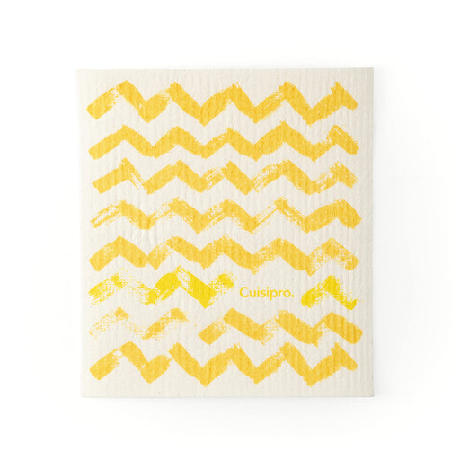 Cuisipro - All Purpose Eco-Cloth, SM 20x17x0.2cm/7.87x6.7" Yellow ZigZag - Limolin 