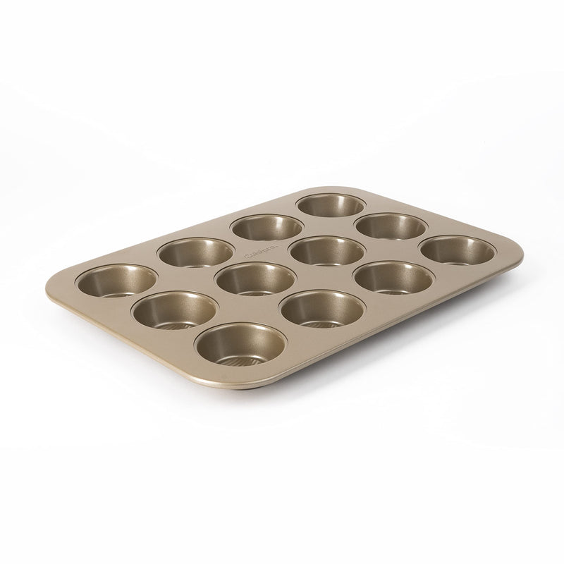 Cuisipro - Bakeware, Muffin Tray, 12 Cup 40x28.3x2.8cm carbon Carbon Steel - Limolin 