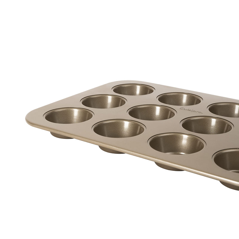 Cuisipro - Bakeware, Muffin Tray, 12 Cup 40x28.3x2.8cm carbon Carbon Steel - Limolin 
