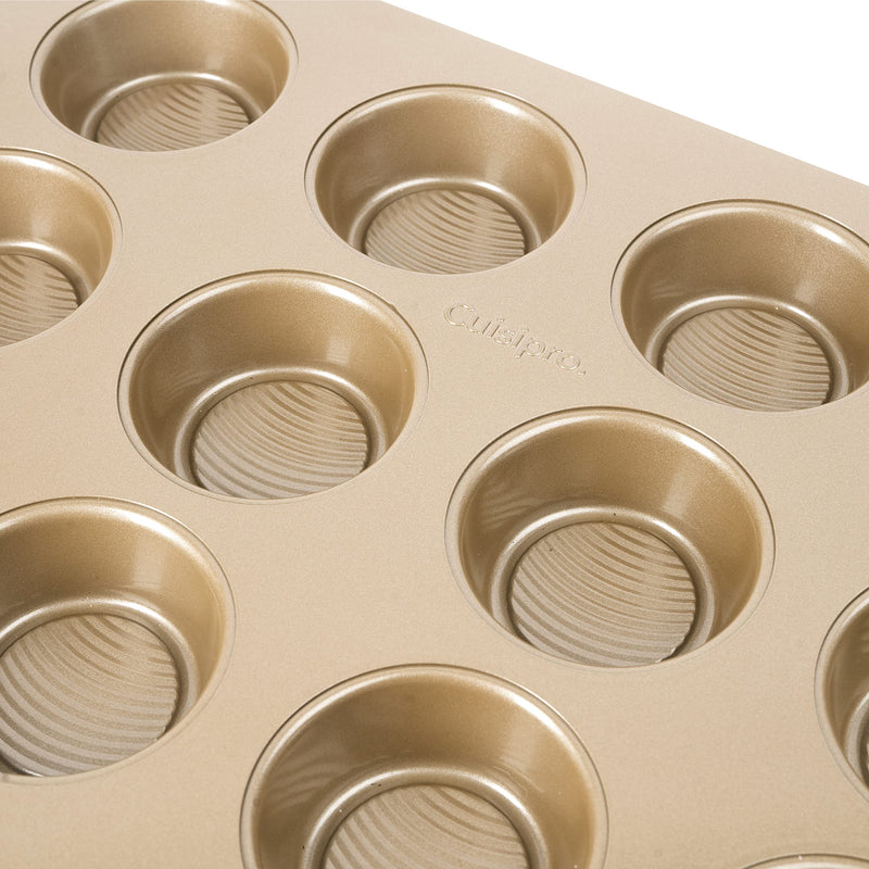 Cuisipro - Bakeware, Muffin Tray, 12 Cup 40x28.3x2.8cm carbon Carbon Steel - Limolin 