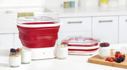 Cuisipro - Collapsible Yogurt Maker 9.7x11x6"/24.8x28.7x16cm Red (ETL) - Limolin 