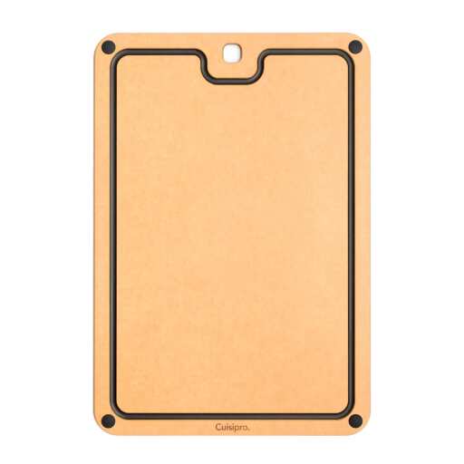 Cuisipro - Fibre Wood Board w/Silicon feet 40.6x27.9x0.6cm,Natural - Limolin 