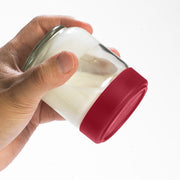 Cuisipro - Leak-Proof Glass Jars 4pc/Set 5.25"/13.3cm160ml/5.4oz Red - Limolin 