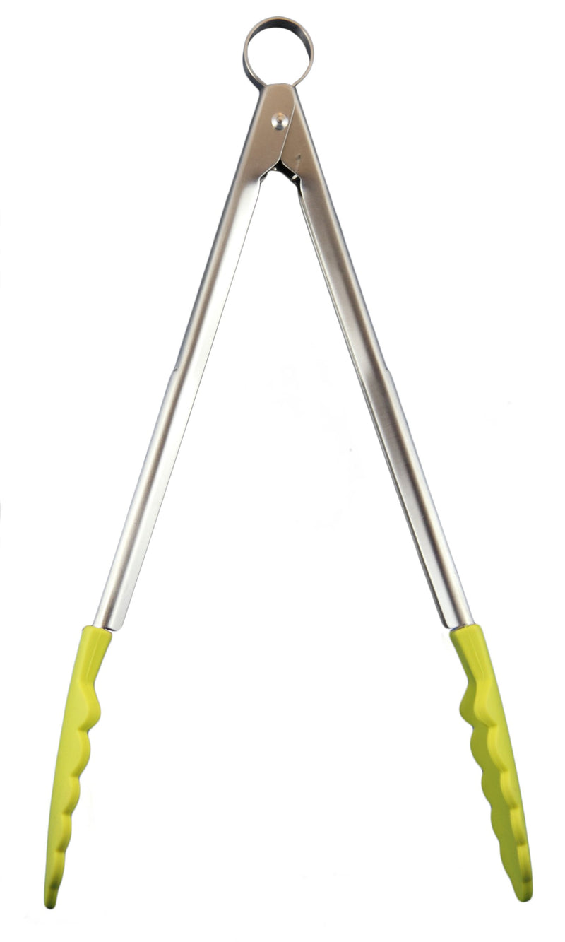 Cuisipro - Locking Tongs 12"/30.5cm Silicone Applegreen - Limolin 