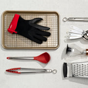 Cuisipro - Locking Tongs 12"/30.5cm Silicone Red - Limolin 